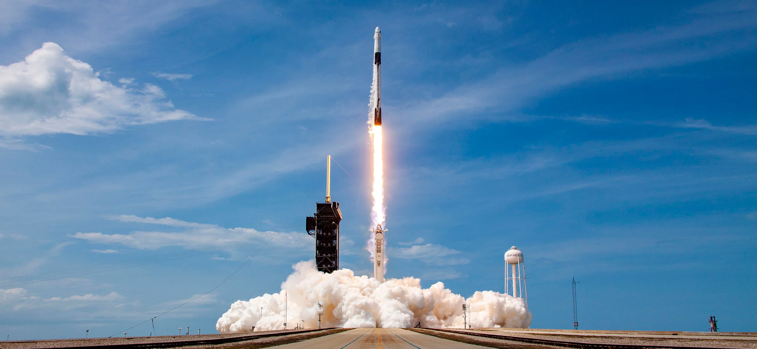 SpaceX Falcon 9 • Crew Dragon DM-2 Launches_feature