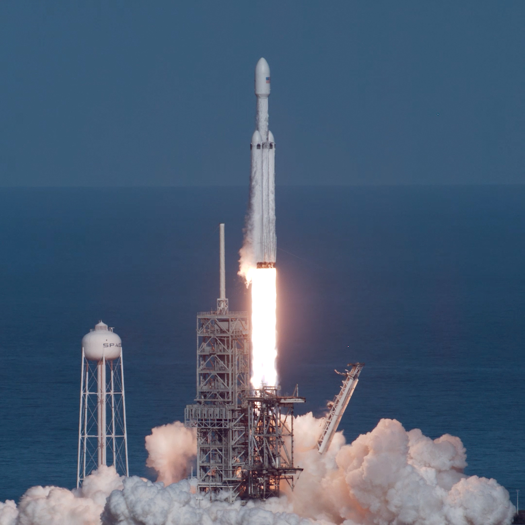 SpaceX launched its Falcon Heavy rocket